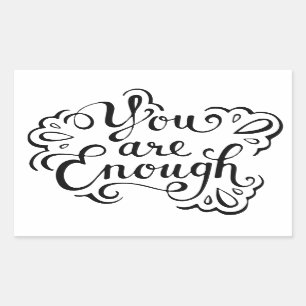 Sticker Rectangulaire Citation Inspirationnelle simple