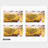 Sticker Rectangulaire Citation inspirée de Bouddha "Route vers la vérité (Feuille)