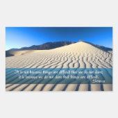 Sticker Rectangulaire Citation inspirée de Seneca "Oser" (Devant)