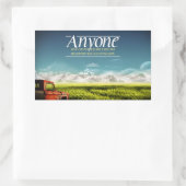 Sticker Rectangulaire Citation inspirée "Faire des erreurs" (Sac)