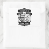 Sticker Rectangulaire Citation Labyrinth Vous N'Avez Aucun Pouvoir Sur M (Sac)