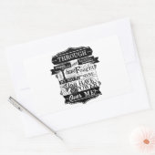 Sticker Rectangulaire Citation Labyrinth Vous N'Avez Aucun Pouvoir Sur M (Enveloppe)