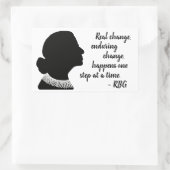 Sticker Rectangulaire Citation Silhouette Ruth Bader Ginsberg (Sac)