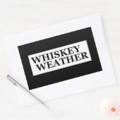 Sticker Rectangulaire Citations amusantes à propos de Whiskey lover (Enveloppe)