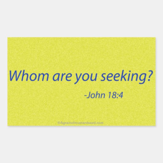 Sticker Rectangulaire Citations bibliques (Devant)