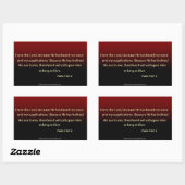 Sticker Rectangulaire Citations bibliques (Feuille)