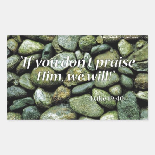 Sticker Rectangulaire Citations bibliques (Devant)