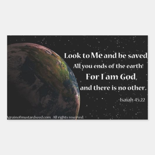 Sticker Rectangulaire Citations bibliques (Devant)