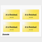 Sticker Rectangulaire Citations bibliques de Pâques (Feuille)