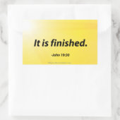 Sticker Rectangulaire Citations bibliques de Pâques (Sac)