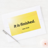 Sticker Rectangulaire Citations bibliques de Pâques (Enveloppe)