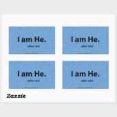 Sticker Rectangulaire Citations bibliques de Pâques (Feuille)