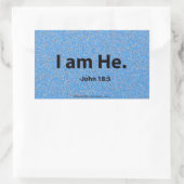 Sticker Rectangulaire Citations bibliques de Pâques (Sac)