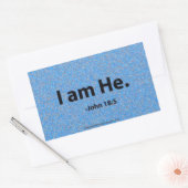 Sticker Rectangulaire Citations bibliques de Pâques (Enveloppe)