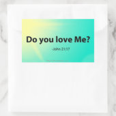 Sticker Rectangulaire Citations bibliques de Pâques (Sac)