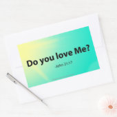 Sticker Rectangulaire Citations bibliques de Pâques (Enveloppe)