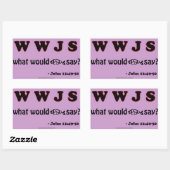 Sticker Rectangulaire Citations chrétiennes (Feuille)