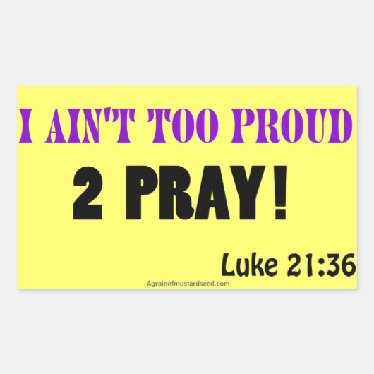 Sticker Rectangulaire Citations chrétiennes (Devant)