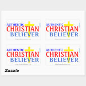 Sticker Rectangulaire Citations chrétiennes (Feuille)