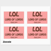 Sticker Rectangulaire Citations chrétiennes (Feuille)