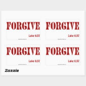 Sticker Rectangulaire Citations chrétiennes (Feuille)