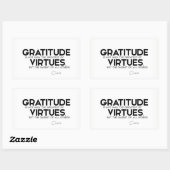 Sticker Rectangulaire CITATIONS : Cicéron : Gratitude (Feuille)