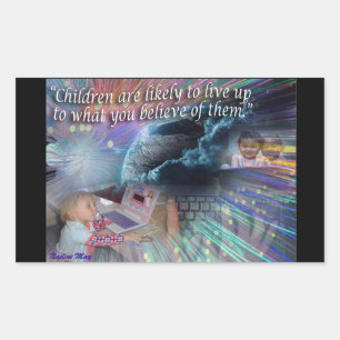 Sticker Rectangulaire Citations concernant nos enfants