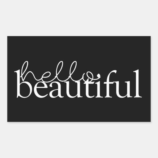 Sticker Rectangulaire Citations d'amour IV (Devant)