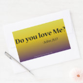 Sticker Rectangulaire Citations de Pâques (Enveloppe)