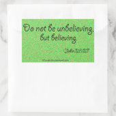 Sticker Rectangulaire Citations de Pâques (Sac)