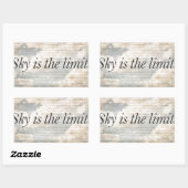 Sticker Rectangulaire Citations motivationnelles Photo (Feuille)