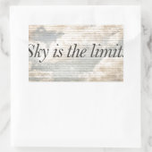 Sticker Rectangulaire Citations motivationnelles Photo (Sac)