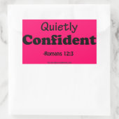 Sticker Rectangulaire Citations religieuses (Sac)
