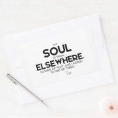 Sticker Rectangulaire CITATIONS : Rumi : Âme d'ailleurs (Enveloppe)