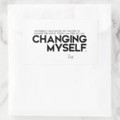 Sticker Rectangulaire CITATIONS : Rumi : Changement (Sac)