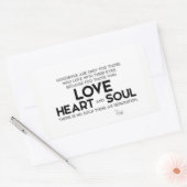 Sticker Rectangulaire CITATIONS : Rumi : Goodbyes, séparation (Enveloppe)