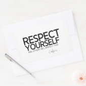 Sticker Rectangulaire CITES : Confucius : Respectez-vous (Enveloppe)
