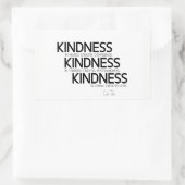 Sticker Rectangulaire CITES : Lao Tzu : Gentillesse (Sac)