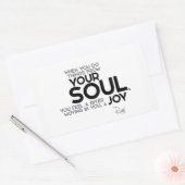 Sticker Rectangulaire CITES : Rumi : Votre âme, joie (Enveloppe)