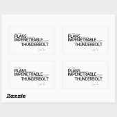 Sticker Rectangulaire CITES : Sun Tzu : Sombre et impénétrable (Feuille)