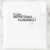 Sticker Rectangulaire CITES : Sun Tzu : Sombre et impénétrable (Sac)