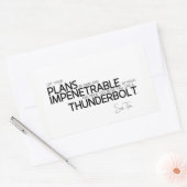 Sticker Rectangulaire CITES : Sun Tzu : Sombre et impénétrable (Enveloppe)