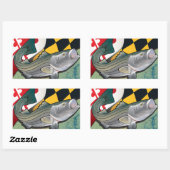 Sticker Rectangulaire Citizen Rockfish du Maryland (Feuille)