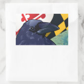 Sticker Rectangulaire Citoyen Raven, le Jammore du Maryland (Sac)