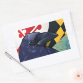 Sticker Rectangulaire Citoyen Raven, le Jammore du Maryland (Enveloppe)