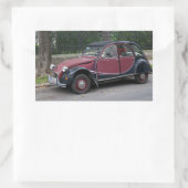 Sticker Rectangulaire Citroën 2 CV (Sac)
