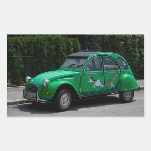 Sticker Rectangulaire Citroën 2 CV (Devant)