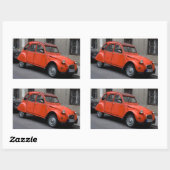Sticker Rectangulaire Citroën 2 CV (Feuille)
