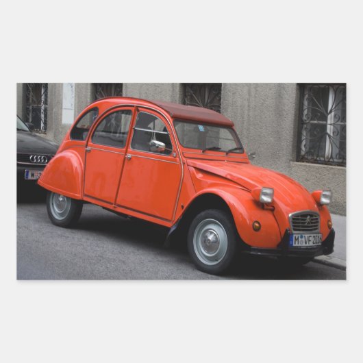 Sticker Rectangulaire Citroën 2 CV (Devant)