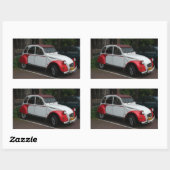 Sticker Rectangulaire Citroën 2 CV (Feuille)